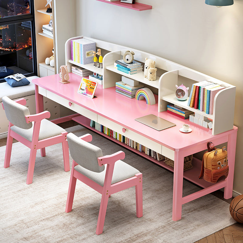 Wooden Desk Kids Desk 23.6" W Bedroom Writing Corner Kids Desk and Chair