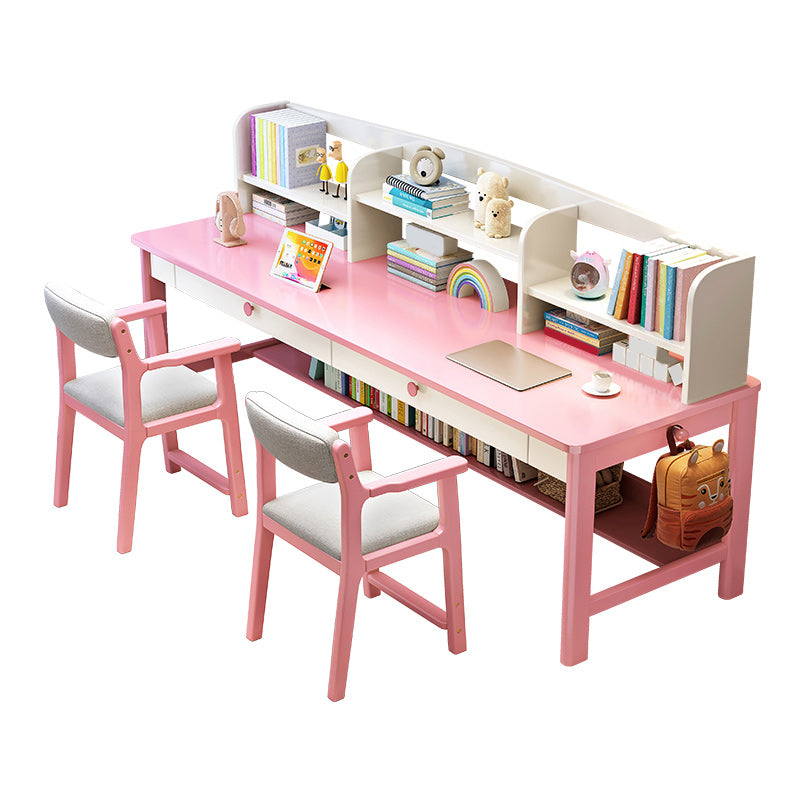 Wooden Desk Kids Desk 23.6" W Bedroom Writing Corner Kids Desk and Chair