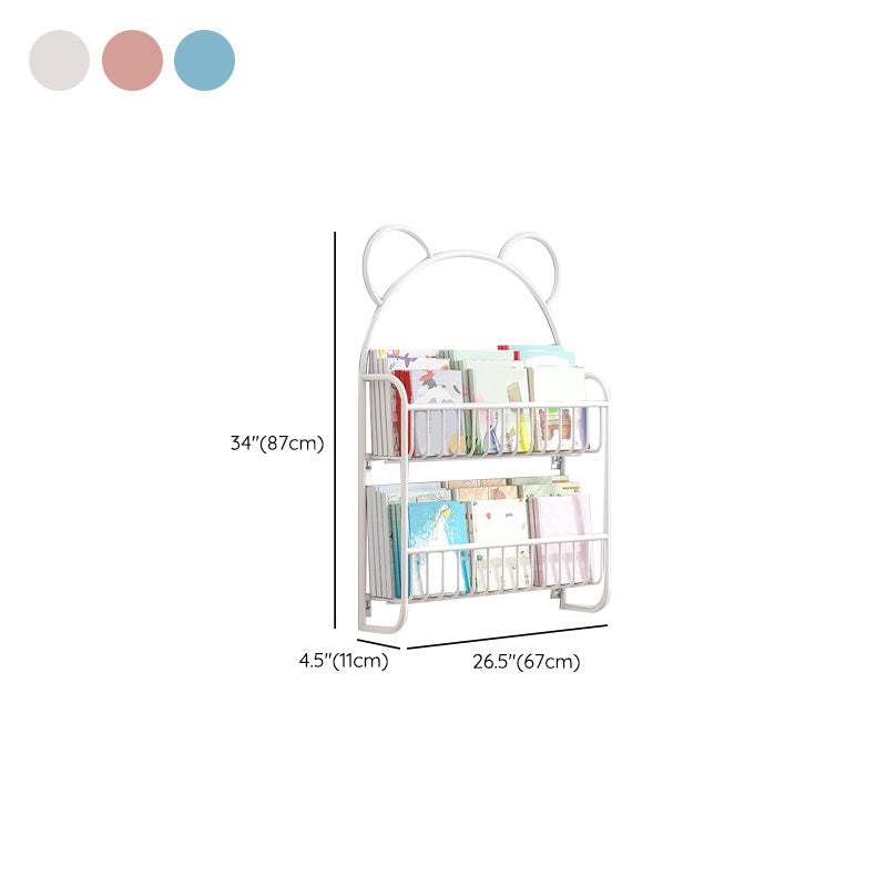 Wall Mounted Metal Bookshelf Children's Picture Book Display Rack