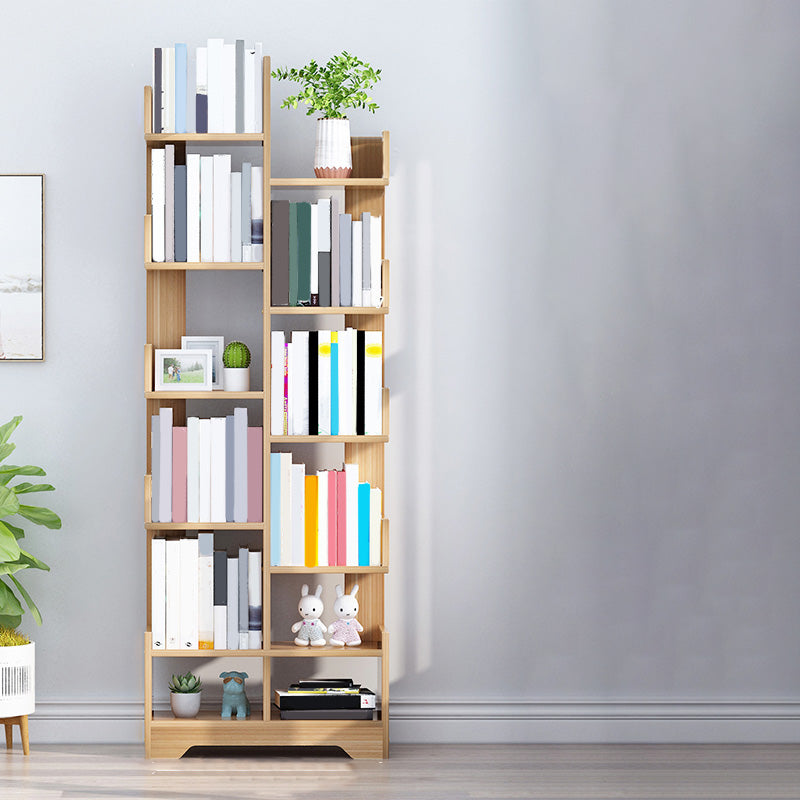 Wood Standard Kids Bookcase Contemporary Storage Bookcase Stain Resistant