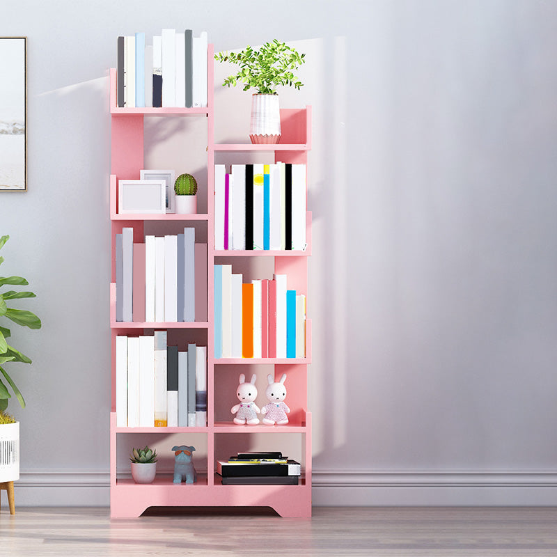 Wood Standard Kids Bookcase Contemporary Storage Bookcase Stain Resistant