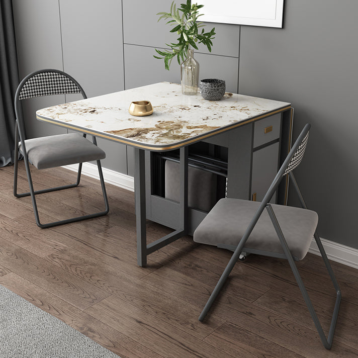 Wood Frame Dining Table Folding Rectangle Dining Table for Dining Room
