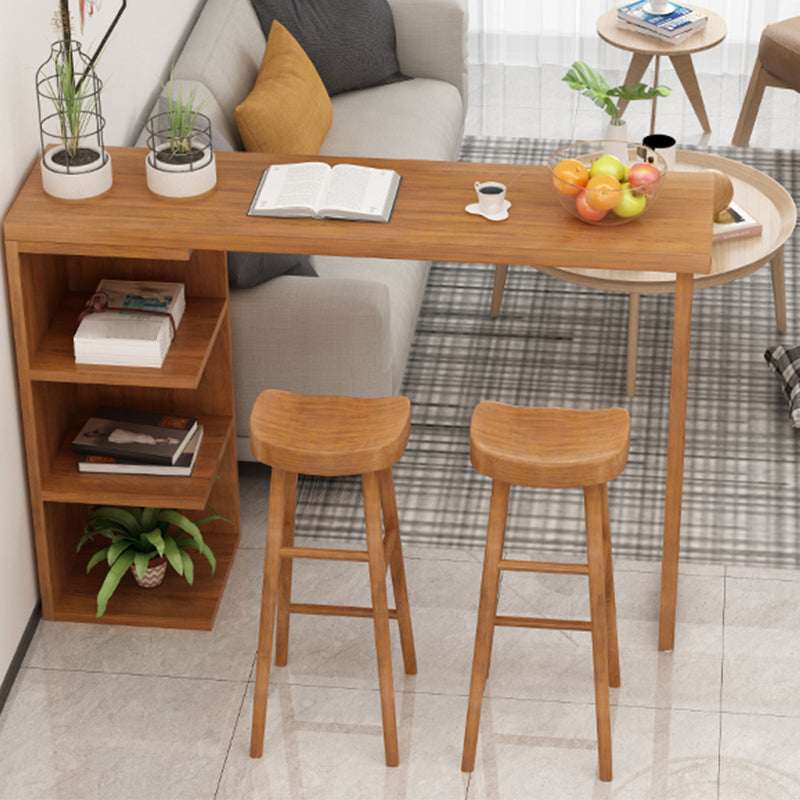 Modern Pub Height Dining Table Natural Pine Counter Height Table