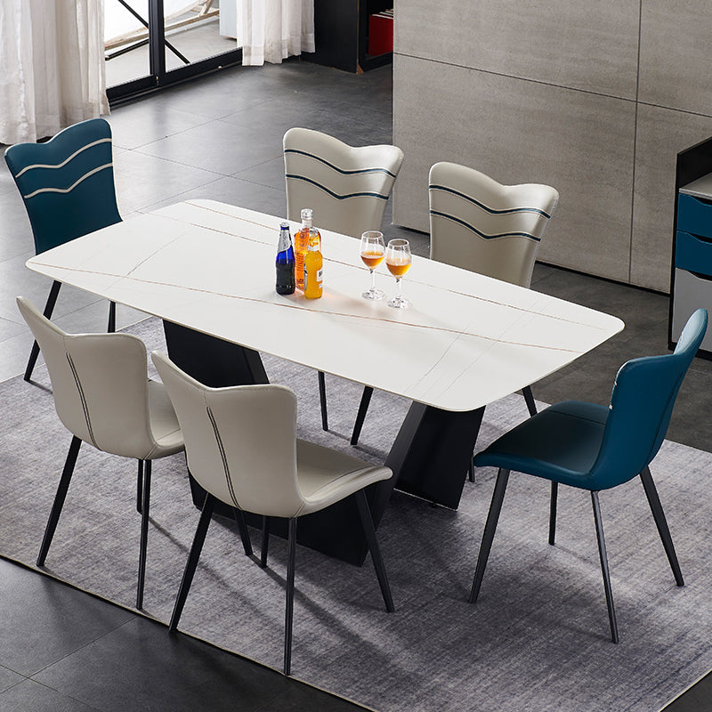 Modern Indoor Dining Side Chair Leather Upholstered Side Chair