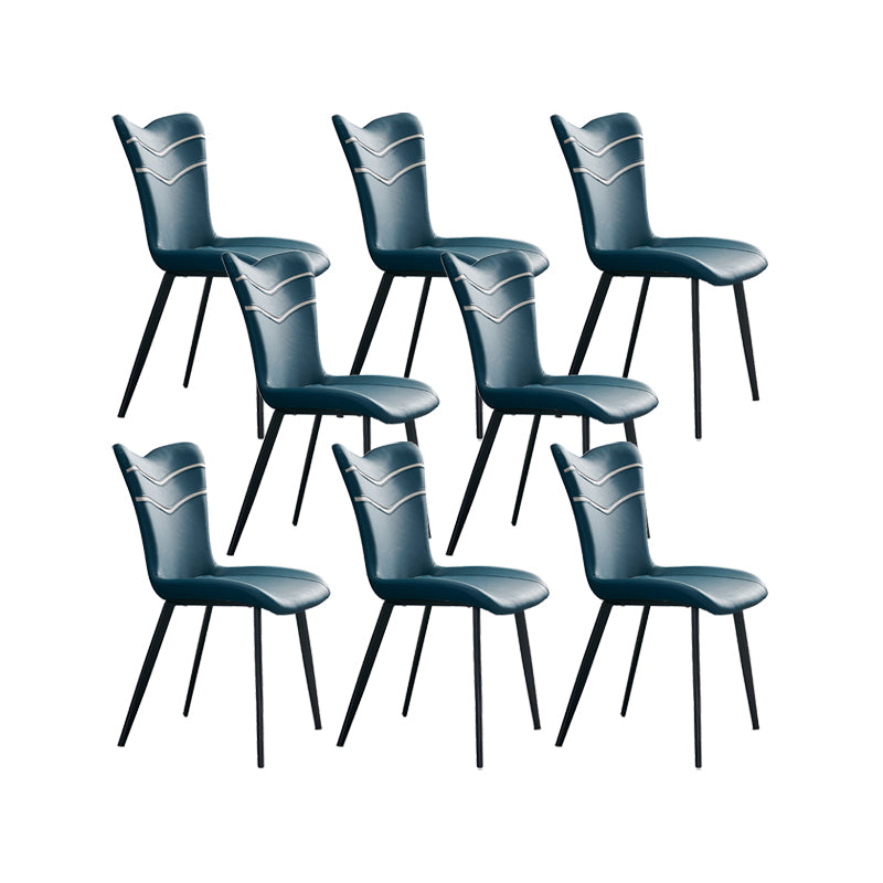 Modern Indoor Dining Side Chair Leather Upholstered Side Chair