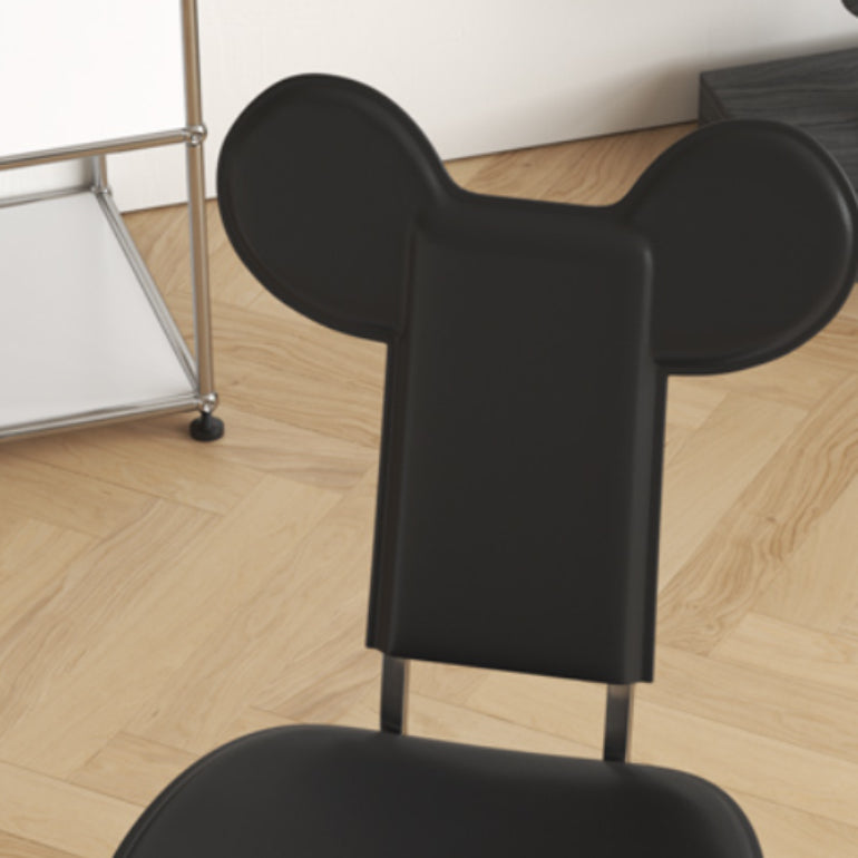 Stainless Steel Frame Dining Side Chair Indoor Upholstered Side Chair