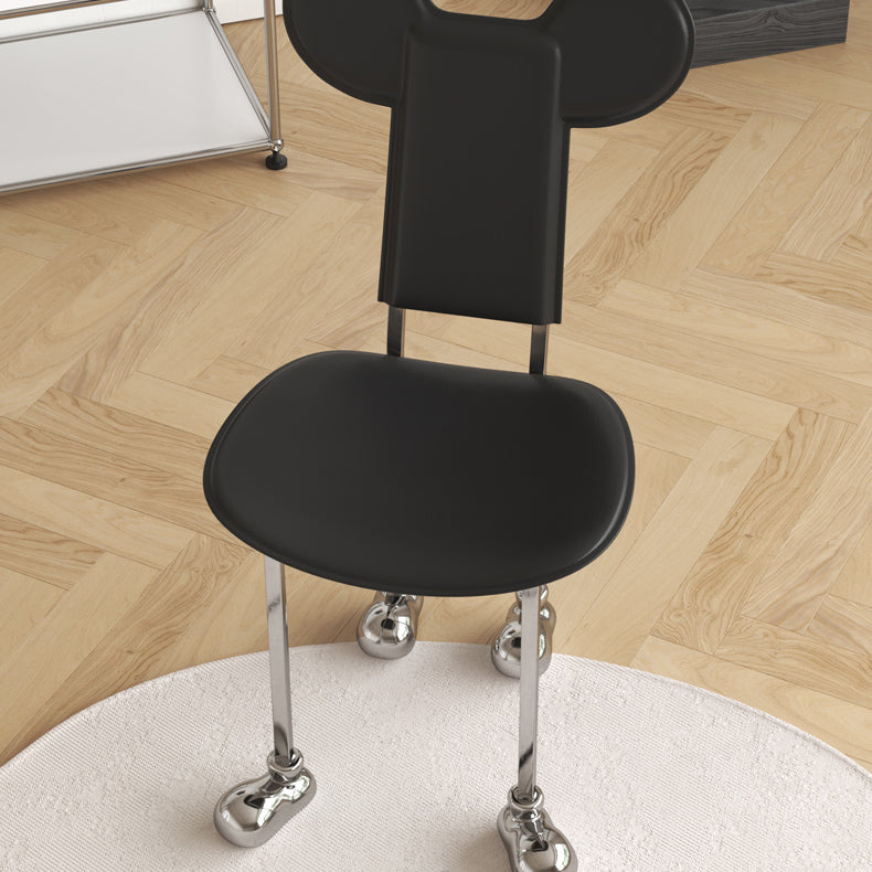 Stainless Steel Frame Dining Side Chair Indoor Upholstered Side Chair