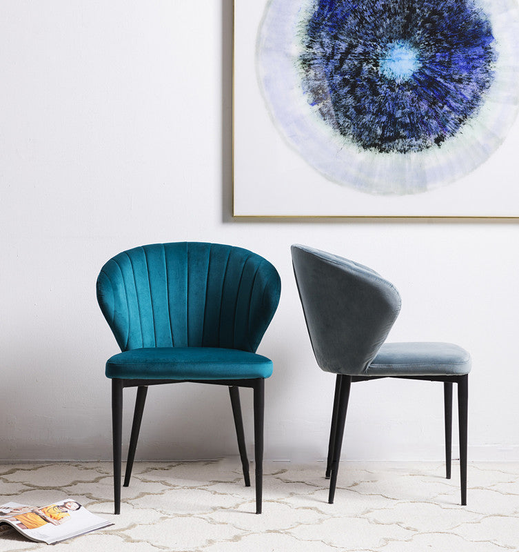 Contemporary Side Chair Metal Wingback Dining Chair for Indoor
