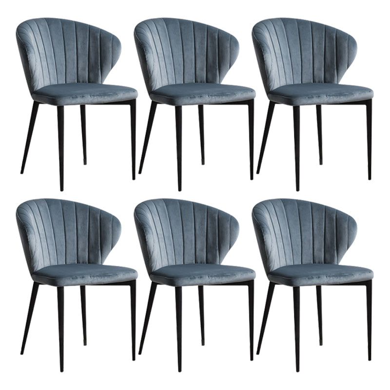 Contemporary Side Chair Metal Wingback Dining Chair for Indoor
