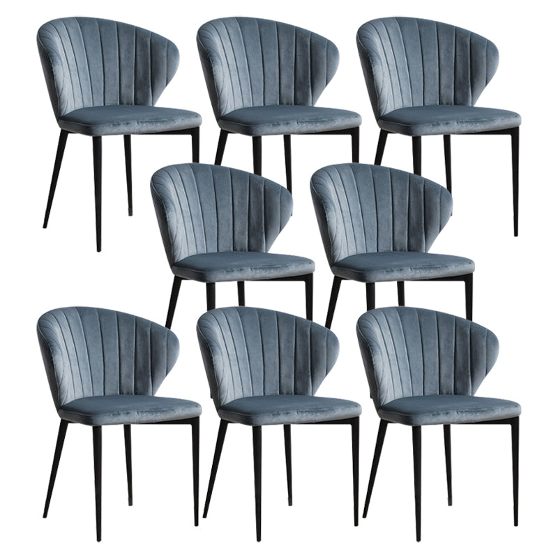 Contemporary Side Chair Metal Wingback Dining Chair for Indoor