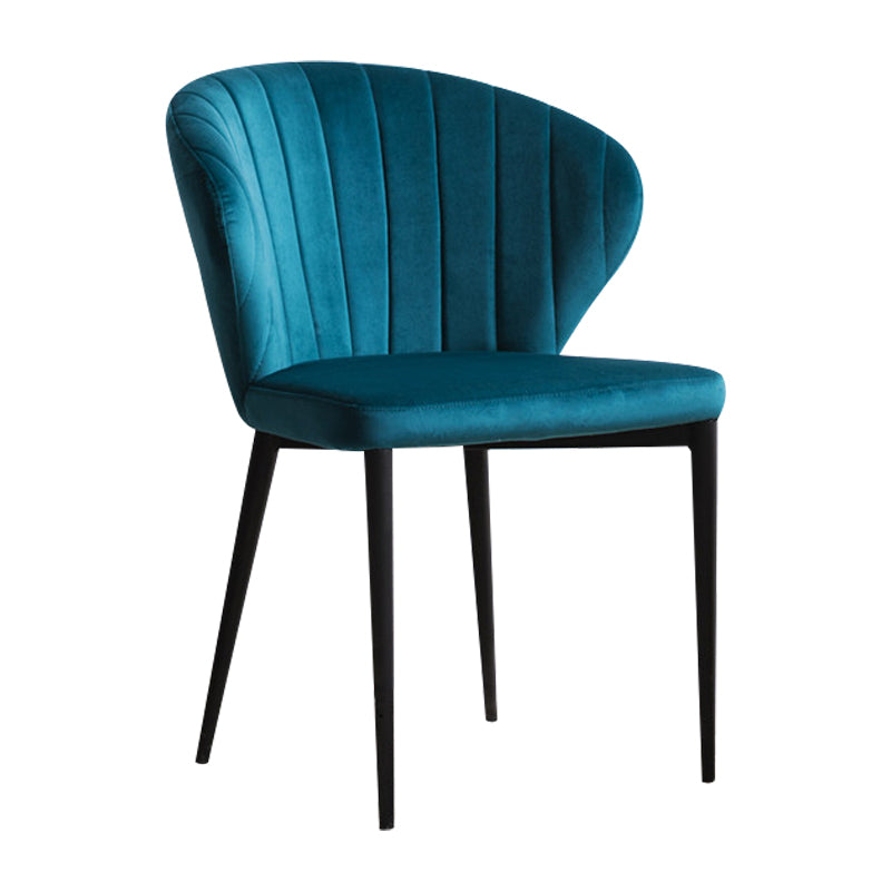 Contemporary Side Chair Metal Wingback Dining Chair for Indoor