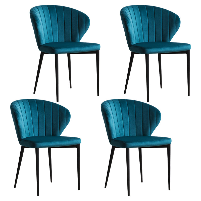Contemporary Side Chair Metal Wingback Dining Chair for Indoor