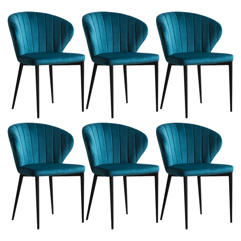 Contemporary Side Chair Metal Wingback Dining Chair for Indoor