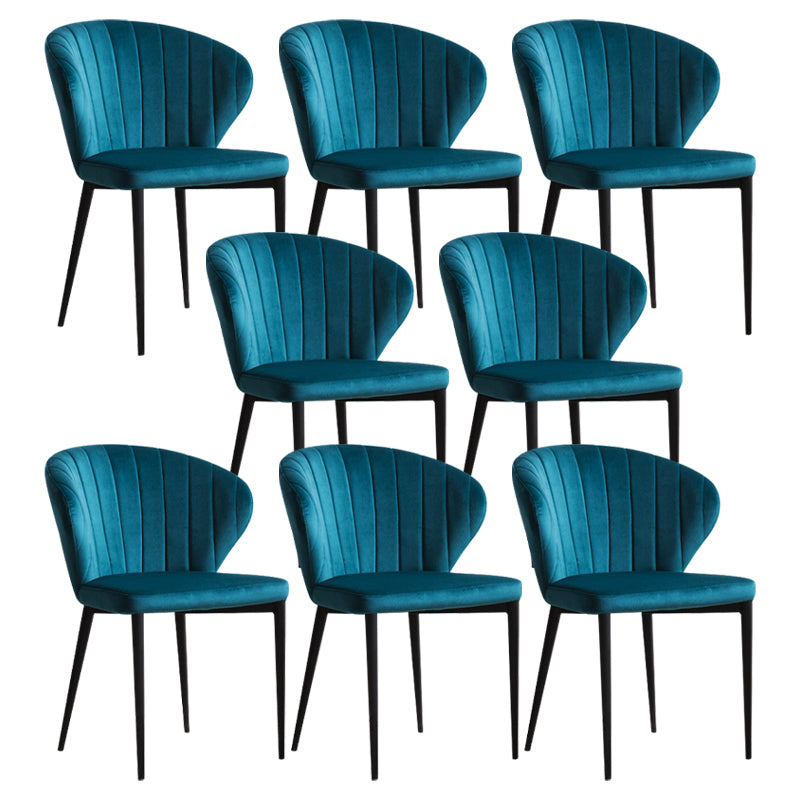 Contemporary Side Chair Metal Wingback Dining Chair for Indoor