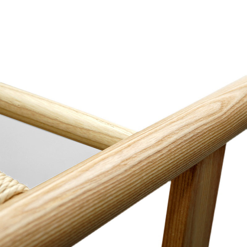 Modern Armrest Backrest Chair with Wooden Legs for Dining Room
