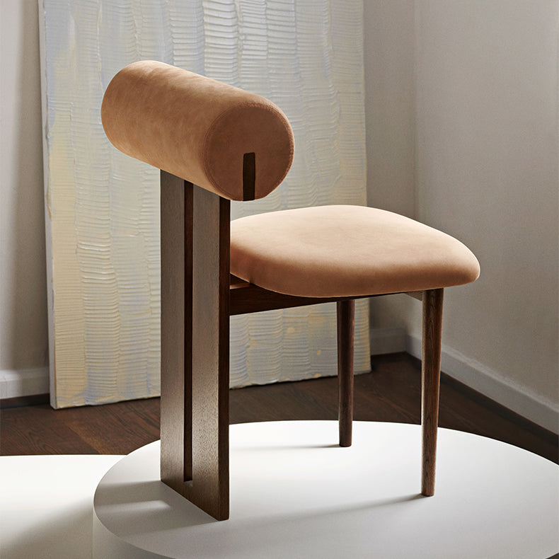 Contemporary Side Chair Wood Slat Back Dining Room Chair for Dining Room