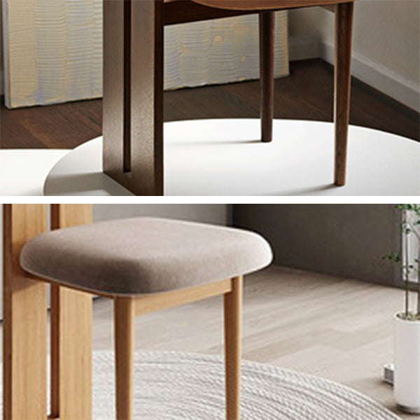 Contemporary Side Chair Wood Slat Back Dining Room Chair for Dining Room