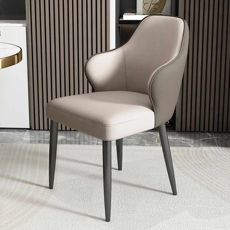Modern Armrest Backrest Cushion Chair with Metal Legs for Hotel