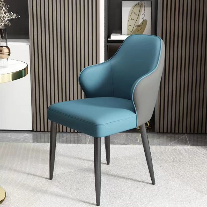 Modern Armrest Backrest Cushion Chair with Metal Legs for Hotel