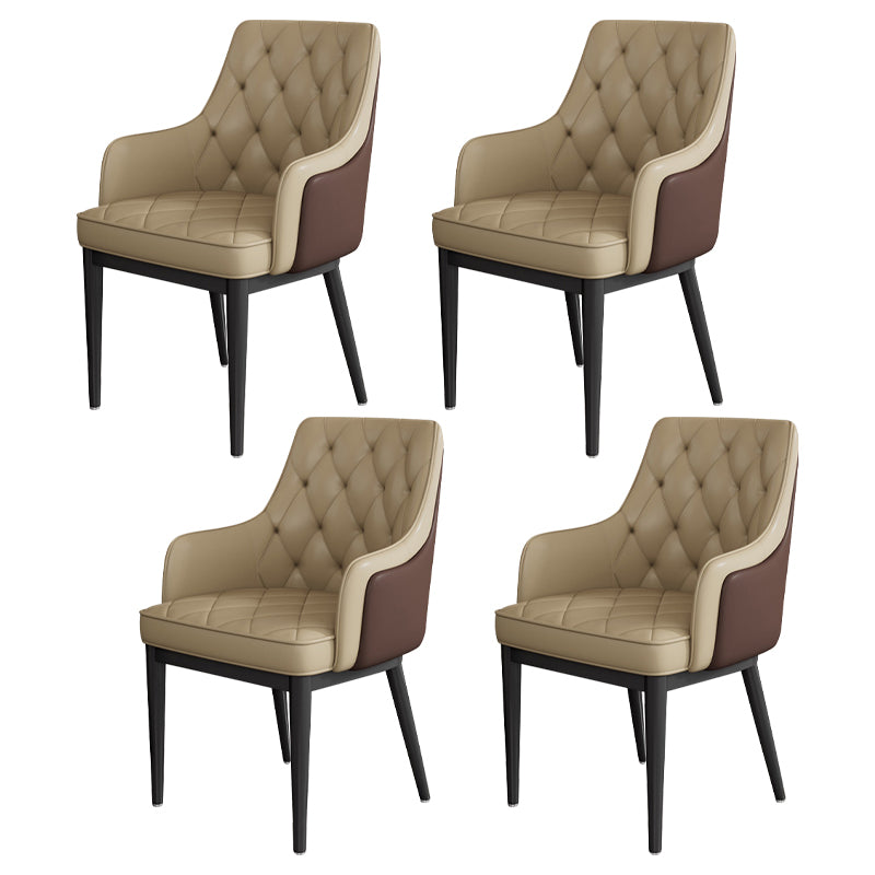 Modern Armrest Backrest Cushion Chair with Metal Legs for Hotel