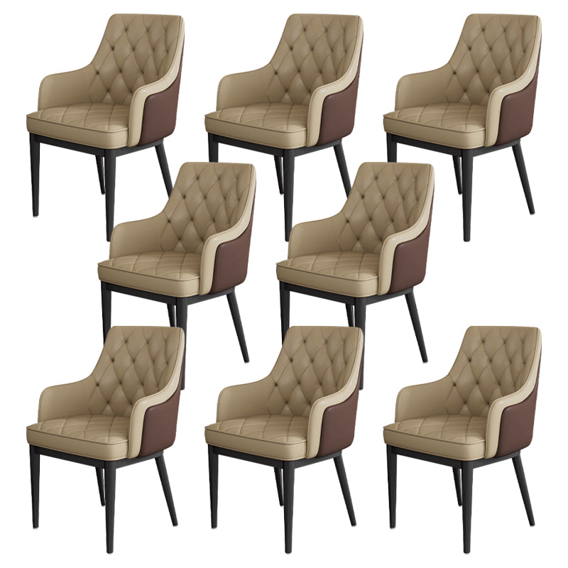 Modern Armrest Backrest Cushion Chair with Metal Legs for Hotel