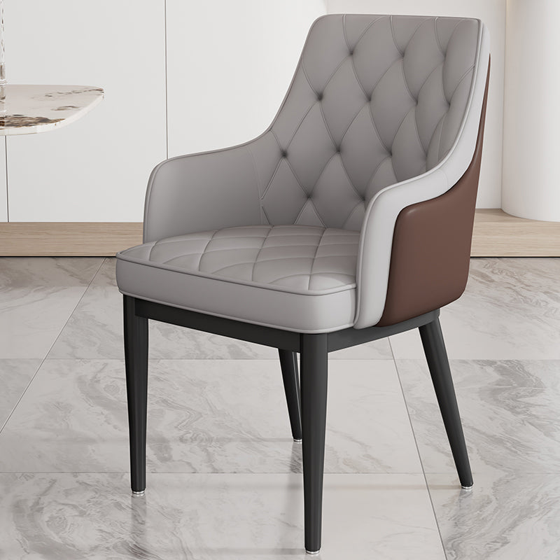 Modern Armrest Backrest Cushion Chair with Metal Legs for Hotel