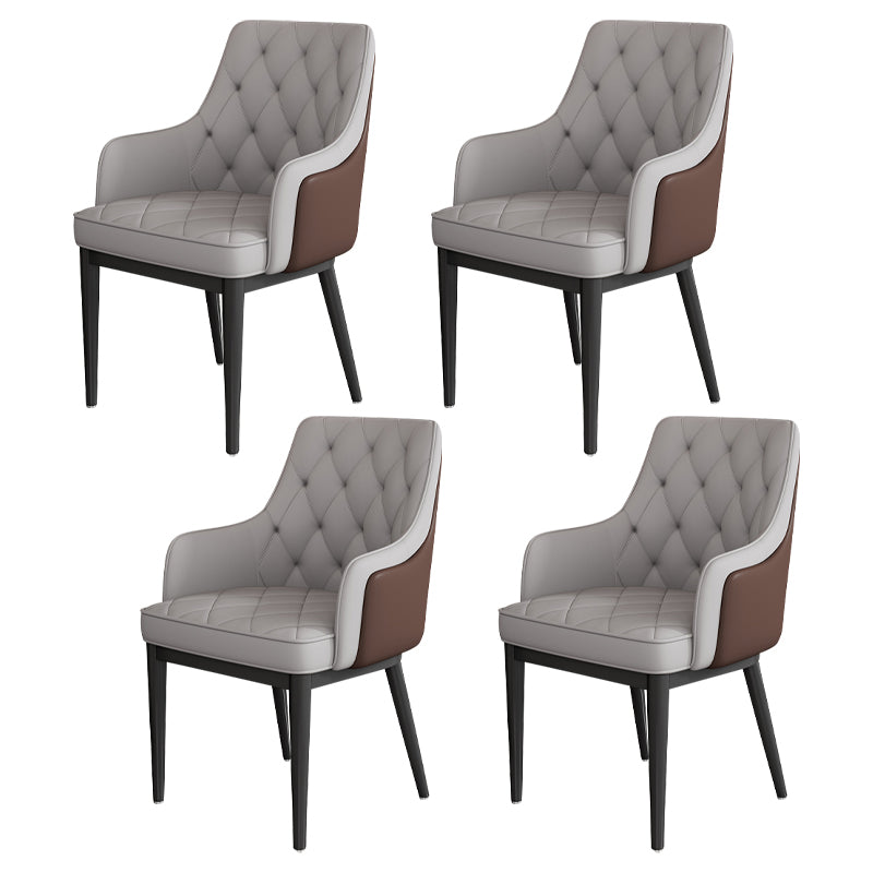 Modern Armrest Backrest Cushion Chair with Metal Legs for Hotel