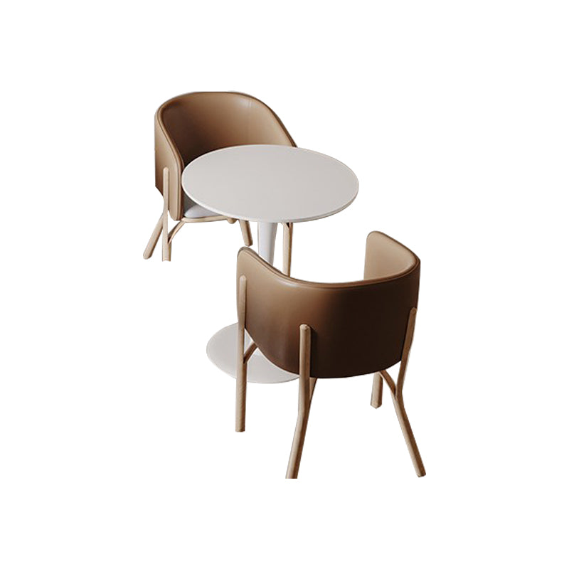 Modern Round Dining Table Set 1/3 Pieces Dining Set for Kitchen