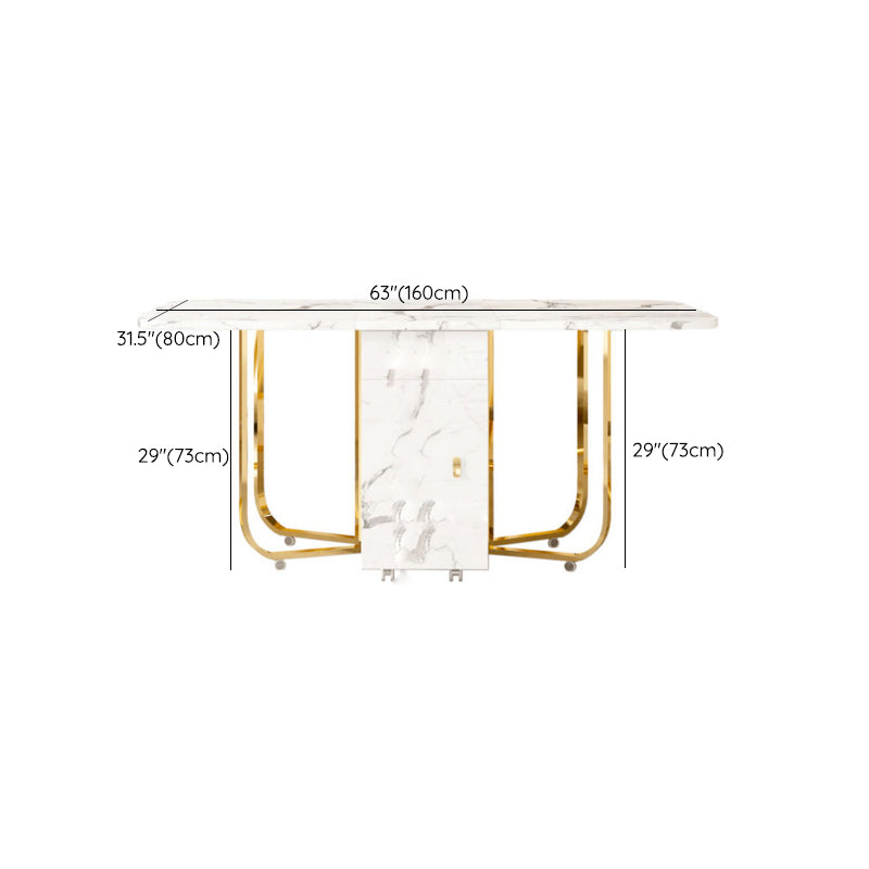Extendable Dining Table Set 3/7 Pieces Dining Set for Kitchen
