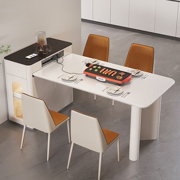 Sintered Stone Dining Table Set 5 Pieces Dining Set for Kitchen