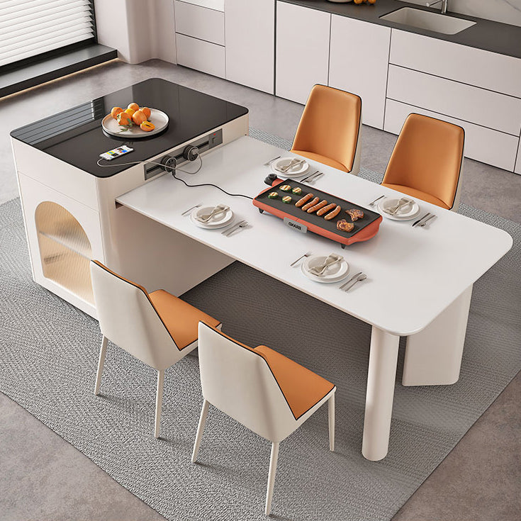 Sintered Stone Dining Table Set 5 Pieces Dining Set for Kitchen