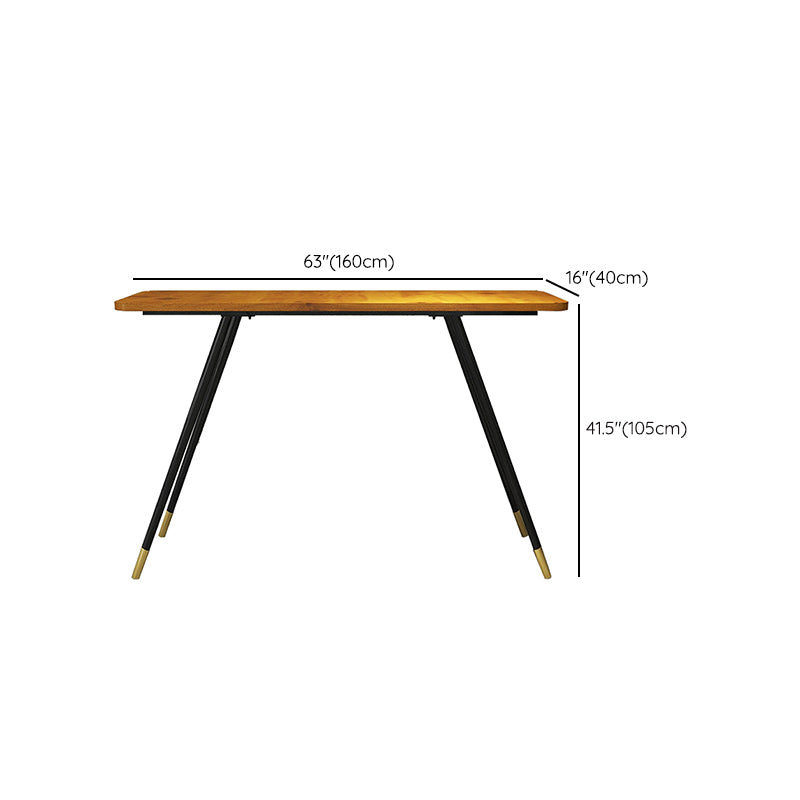 Glam Rectangle Bar Table Set 1/2 Pcs Brown Wood Bar Table Set