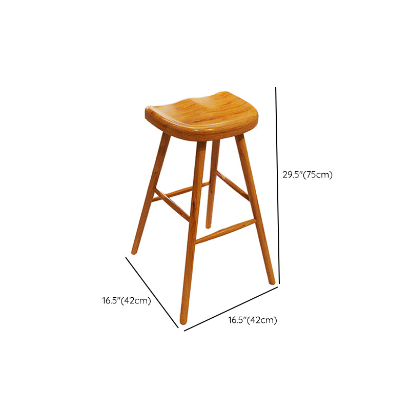 Glam Rectangle Bar Table Set 1/2 Pcs Brown Wood Bar Table Set