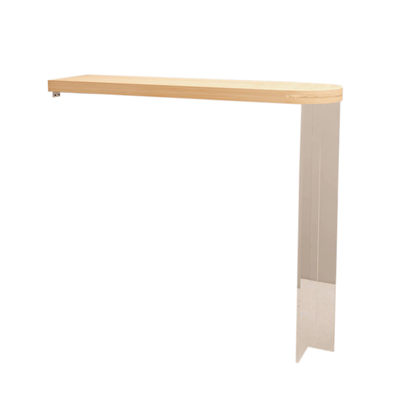 Modern Style Bar Table Set 1/2 Pcs Wooden Top Acrylic Base Bar Table Set