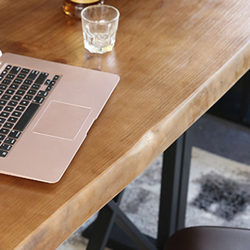 Industrial Solid Wood Pub Dining Set 1/2/5 Pcs Rectangular Pub Set for Home