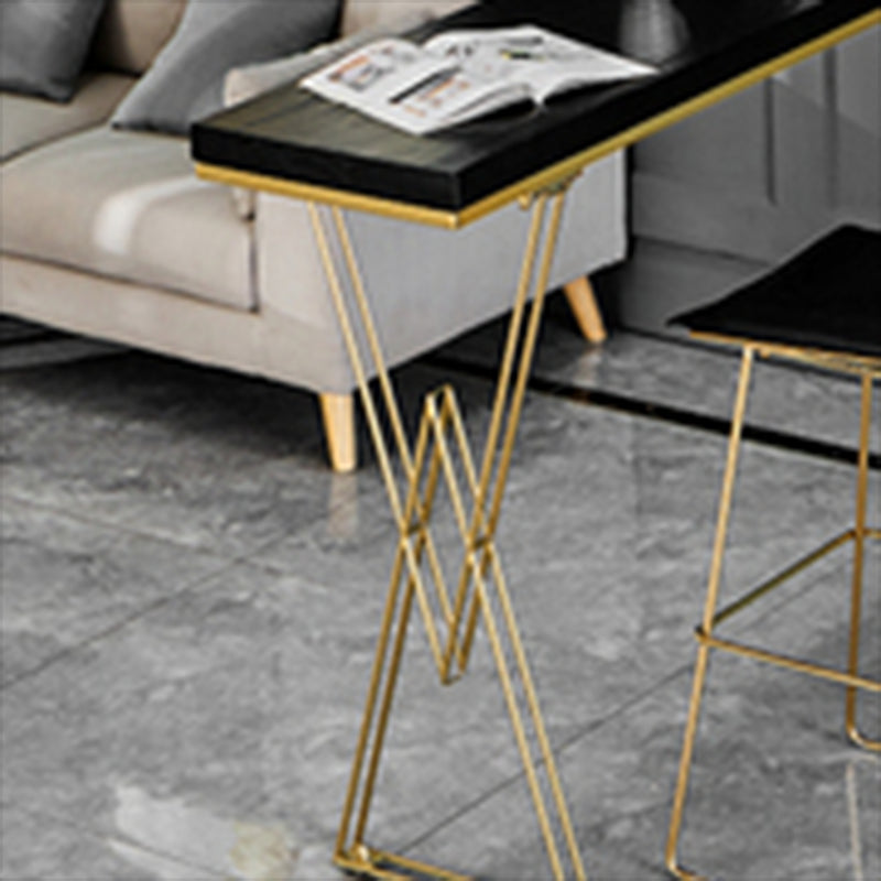 Glam Style Solid Wood Pub Dining Set 1/2/3/4 Pcs Rectangular Pub Set for Home