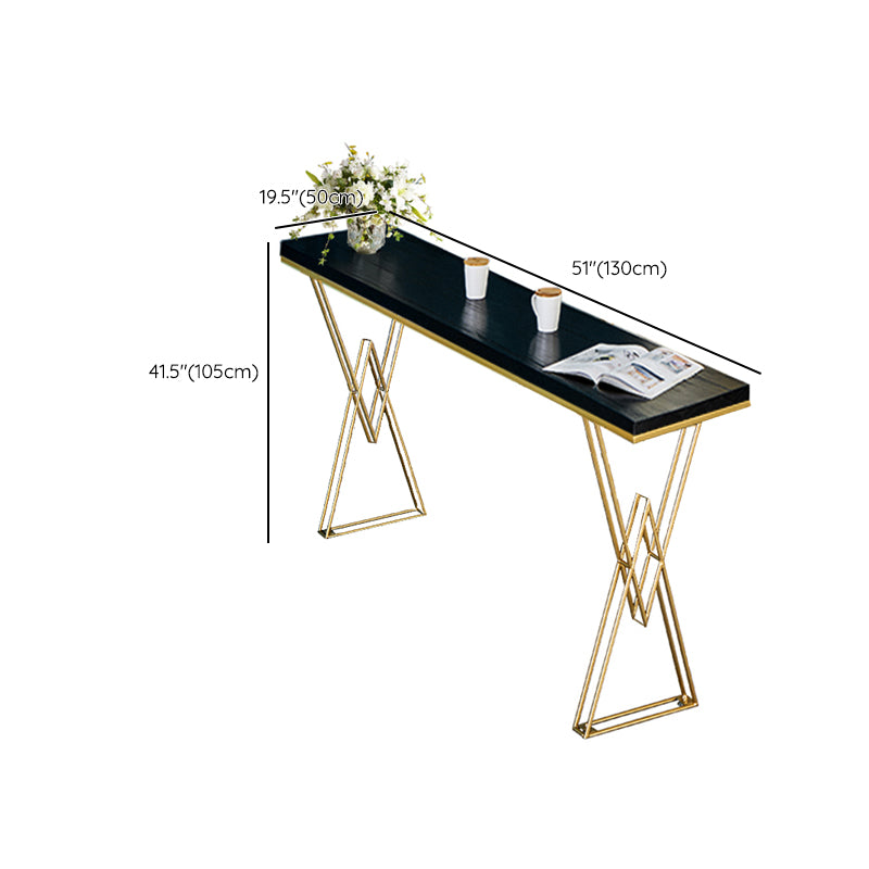 Glam Style Solid Wood Pub Dining Set 1/2/3/4 Pcs Rectangular Pub Set for Home