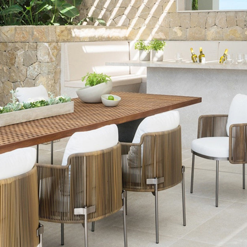Patio Dining Table Set Rectangular 1/9 Pieces Dining Table Set