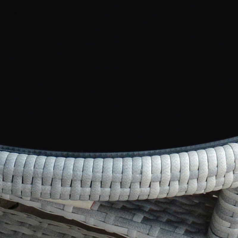 Boho Style Bistro Set 3 Pieces Round Glass Water Resistant Bistro Set