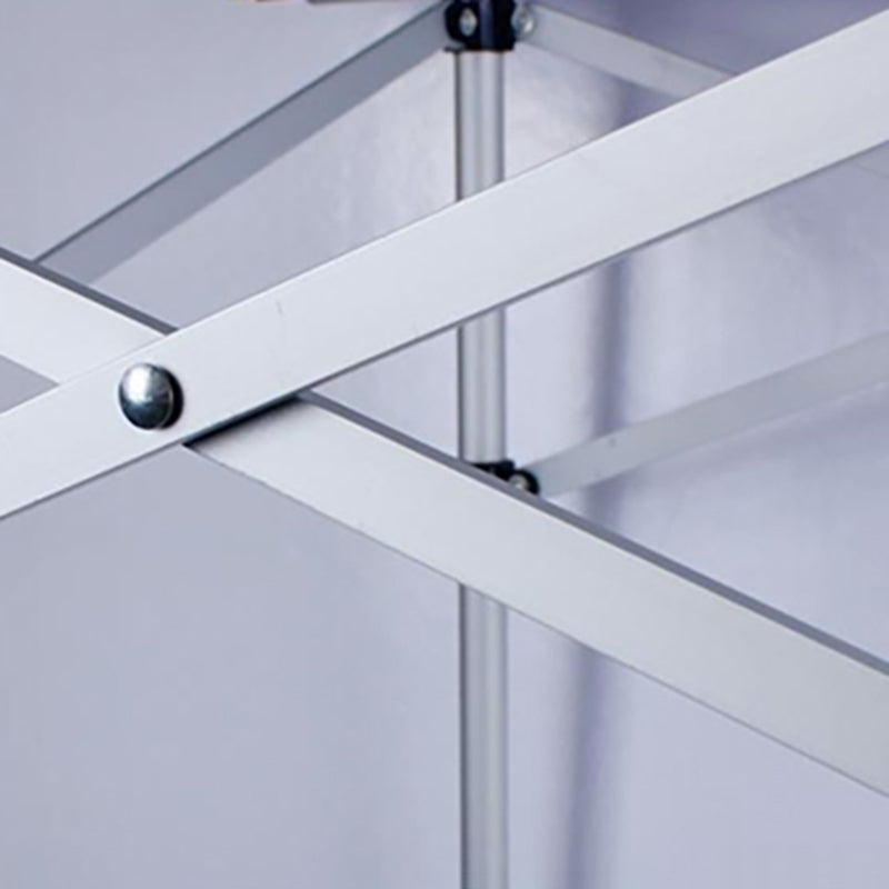 Contemporary Aluminum Frame Patio Table Square Silver Dining Table