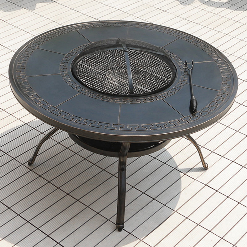 Modern Geometric Waterproof Courtyard Table Aluminum Outdoor Table