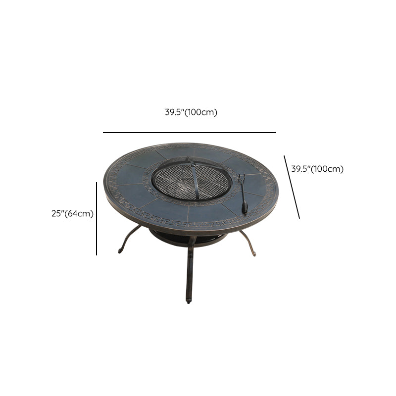 Modern Geometric Waterproof Courtyard Table Aluminum Outdoor Table