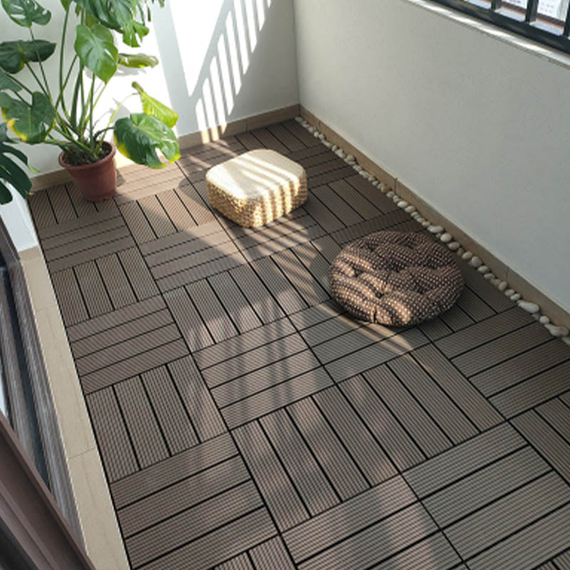Classical Deck Tile Interlocking Wood Outdoor Flooring Flooring Tile