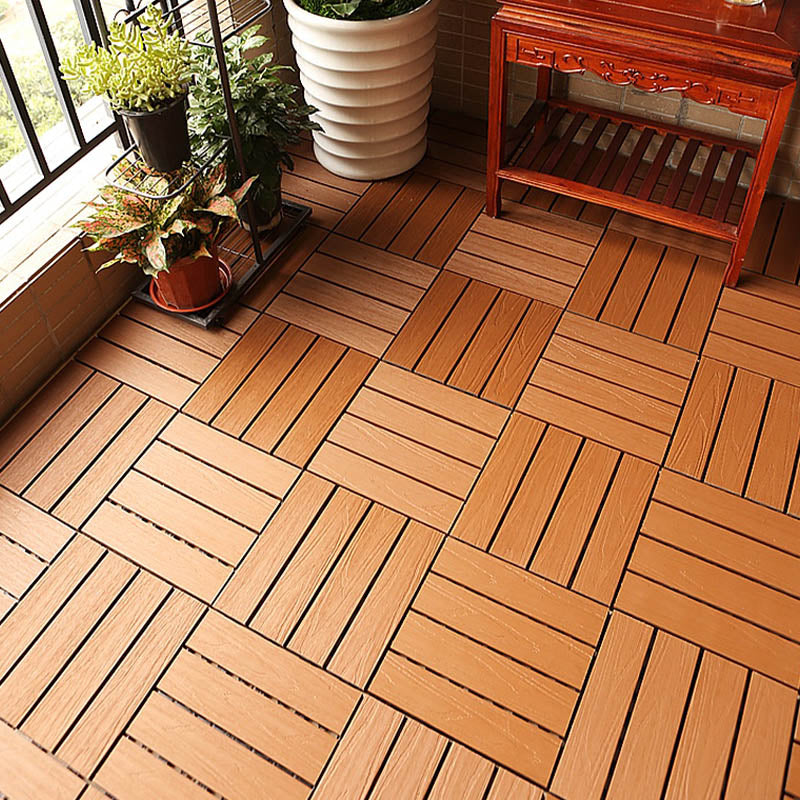 Classical Deck Tile Interlocking Wood Outdoor Flooring Flooring Tile