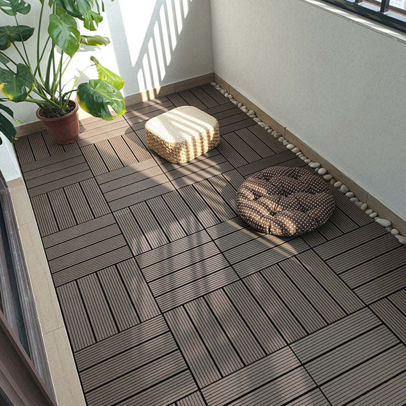 Classical Deck Tile Interlocking Wood Outdoor Flooring Flooring Tile