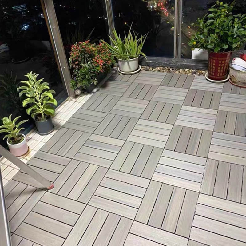 Classical Deck Tile Interlocking Wood Outdoor Flooring Flooring Tile