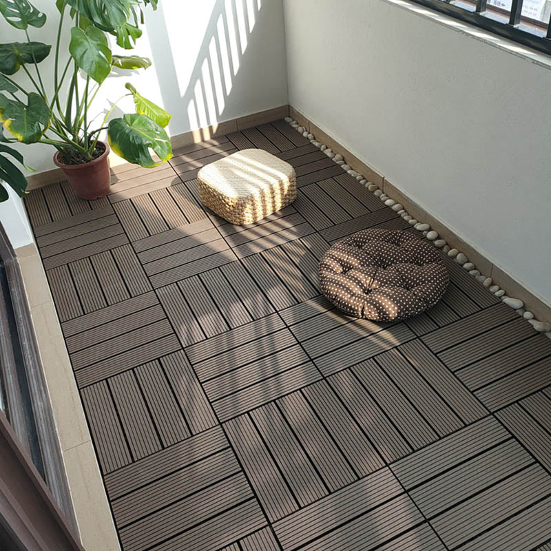 Classical Deck Tile Interlocking Wood Outdoor Flooring Flooring Tile