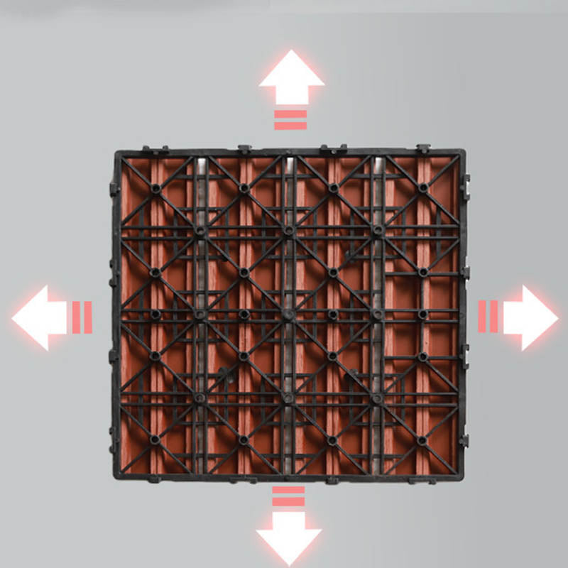 Classical Wood Outdoor Flooring Interlocking Patio Flooring Tiles