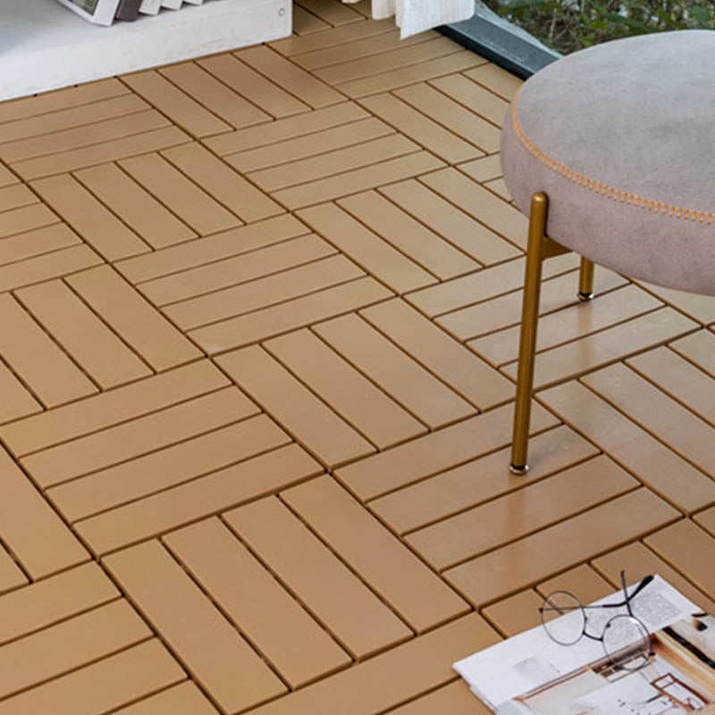Classical Wood Outdoor Flooring Interlocking Patio Flooring Tiles