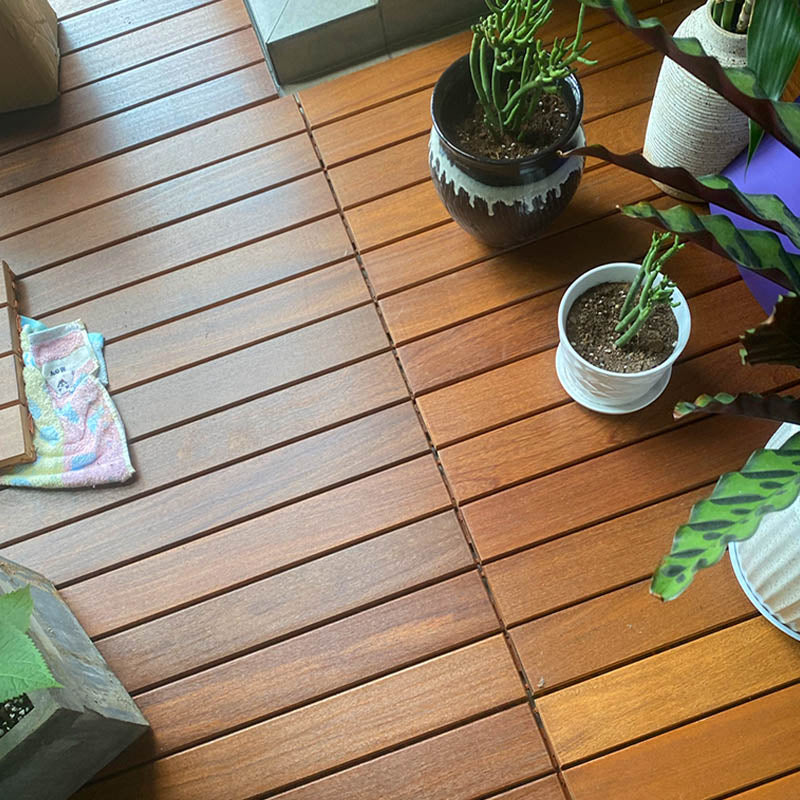 Basic Wood Flooring Tiles Interlocking Outdoor Patio Flooring Tiles